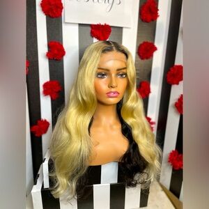 24 inch lace closure wig human hair